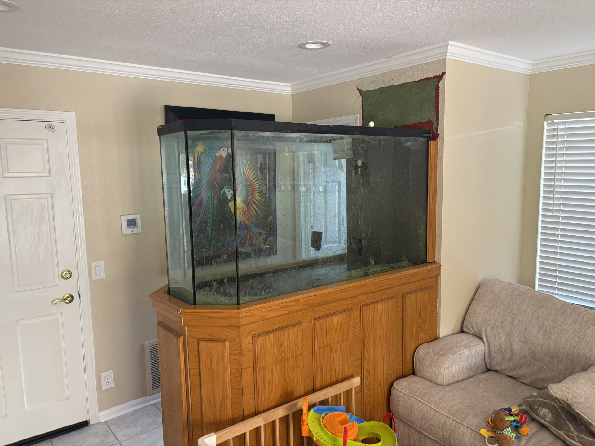 400 gallon Custom Fire glass Fish Tank