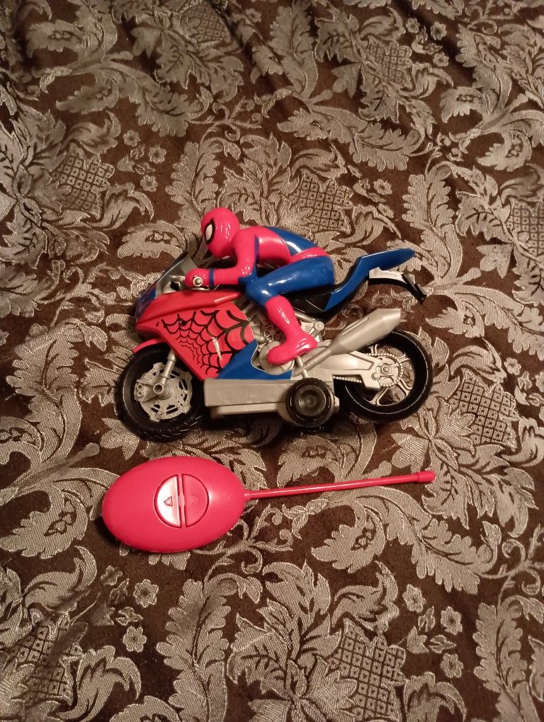 Spider-Man Spidey Marvel Motorcycle Biker Bike Remote Control Toy