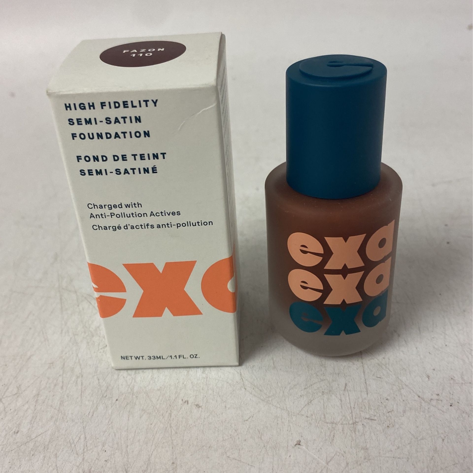 EXA high fidelity Semi-satin Foundations (Fazon #110) ~1.1 oz each New in Box