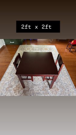 Children’s table with chairs
