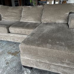 Brown Reversible Sectional