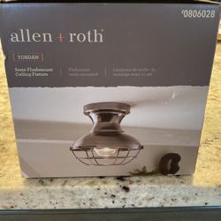 allen and roth flush ceiling light 