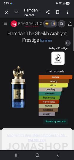 Hamdan The Sheikh Arabiyat Prestige for men