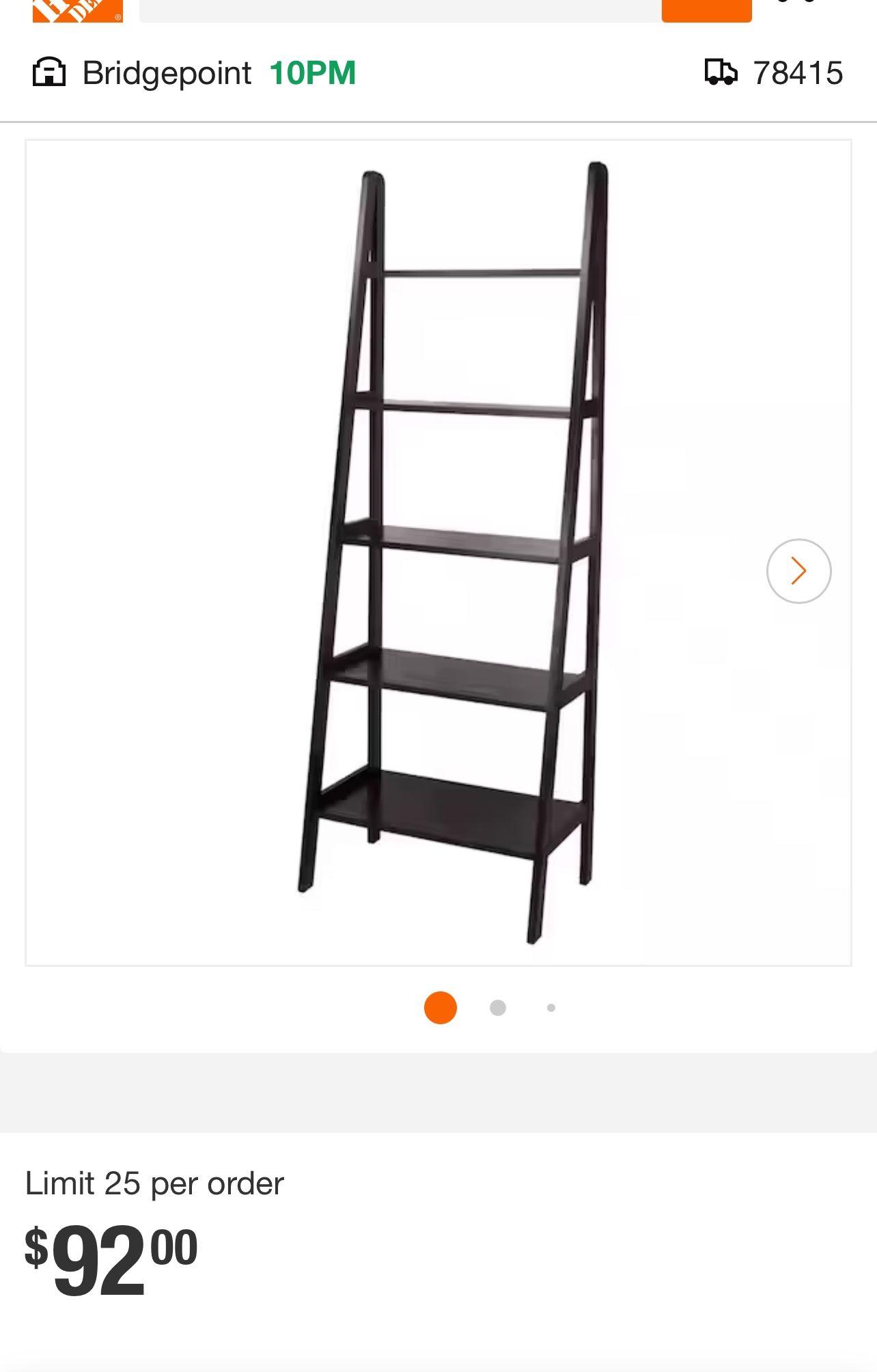 5 Shelf Ladder Bookcase