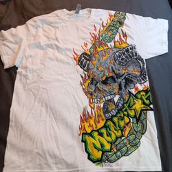 Hand drawn one of a kind acrylic Monster t-shirt