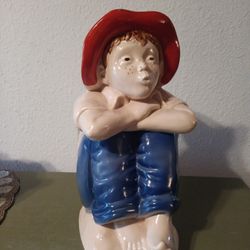 60's Era Hull Barefoot Boy Cookie Jar