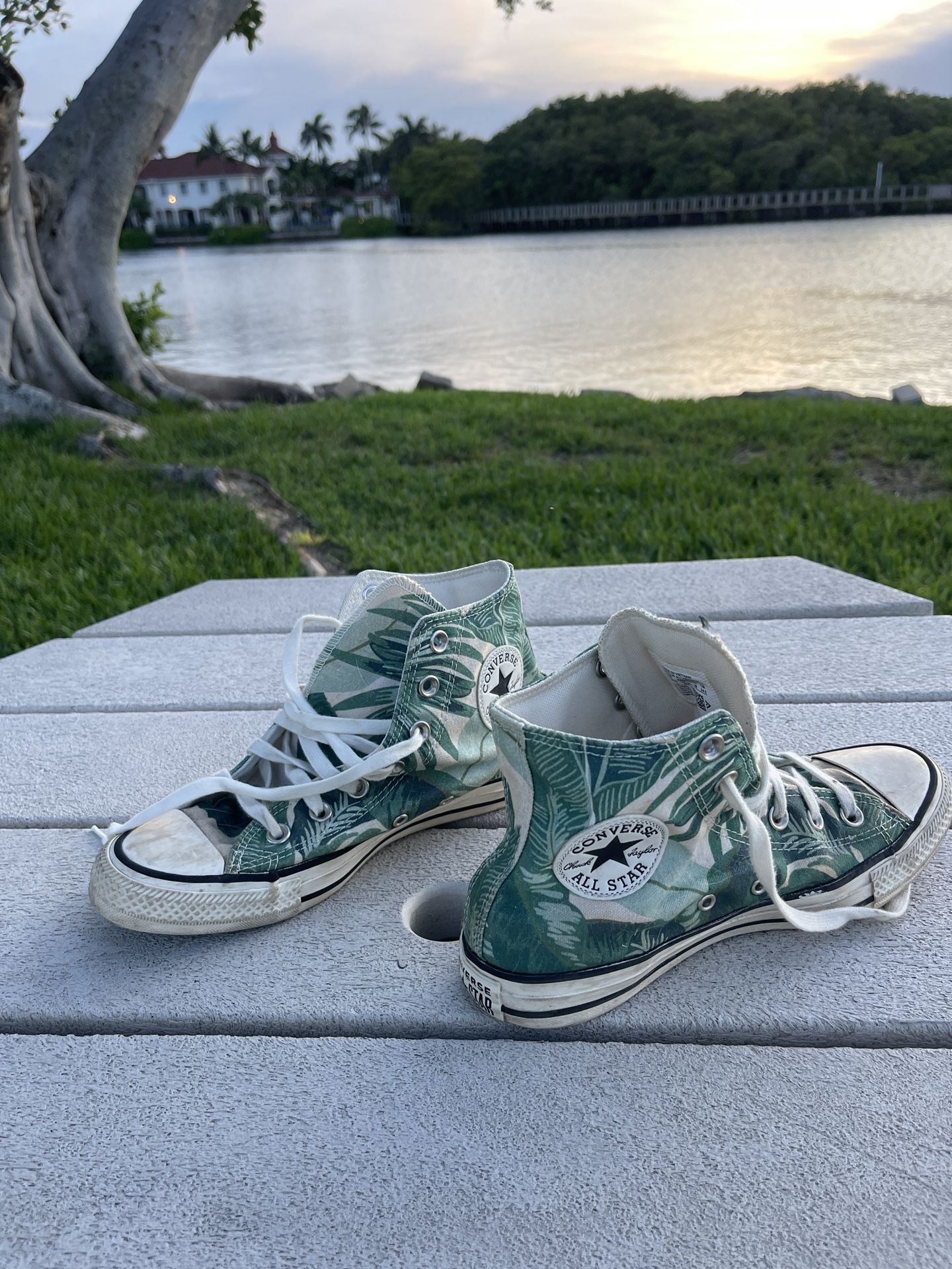 Chuck Taylor Converse Tropical Green High Tops
