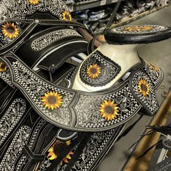 Monturas Charras Para Caballos 100% Piel 