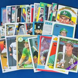 Jose Canseco Baseball Card Lot 