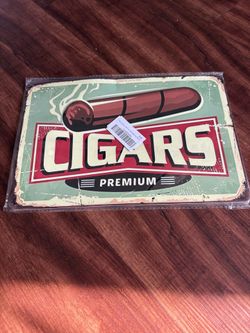 Cigars tin sign