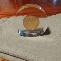 Rare htf Caesars Palace 50th Anniversary Paper Weight