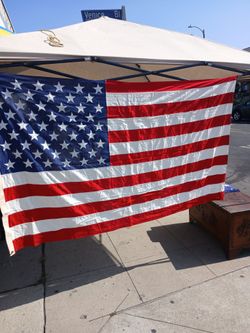 Vintage 60's 70's Valley Forge Flag CO USA United States American Flag HUGE