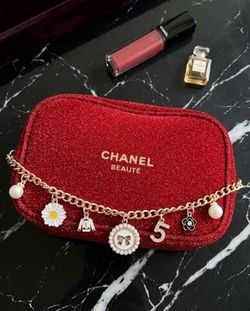 Shiny makeup pouch with charm regalos mujer women gift