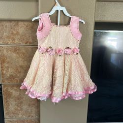 Beautiful Easter Dress Size 1 Year -4 Years Pink