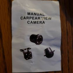 Rearview manual camera 