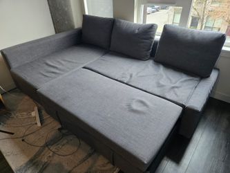 [MOVE OUT] IKEA Friheten Sectional Sleeper Couch + Free Marble Rug
