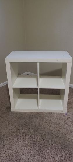 White 4-Cube Storage Shelf