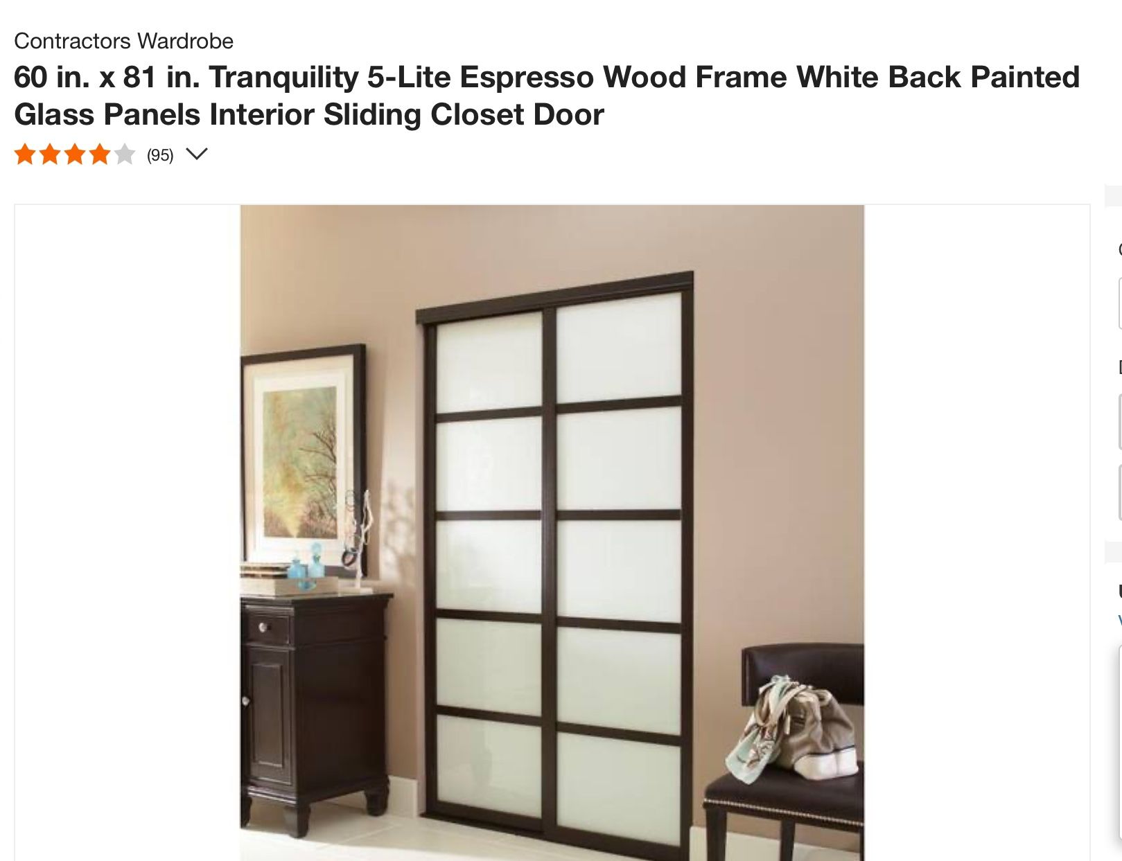 Hi everyone we have this beautiful closet elegant door  for you home closet hurry this good price  available two items    Retail price $1568 plus tax 