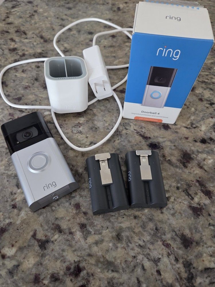 Ring Doorbell 4 Security Camera Bundle