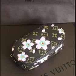 NEW Cherry Blossom Jewelry Necklace Bracelet Earrings Ring Accessories Cosmetic Make Up Case Pouch Bag Vanity