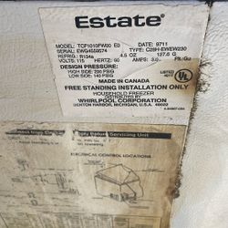 Whirlpool Freezer Used But Works 