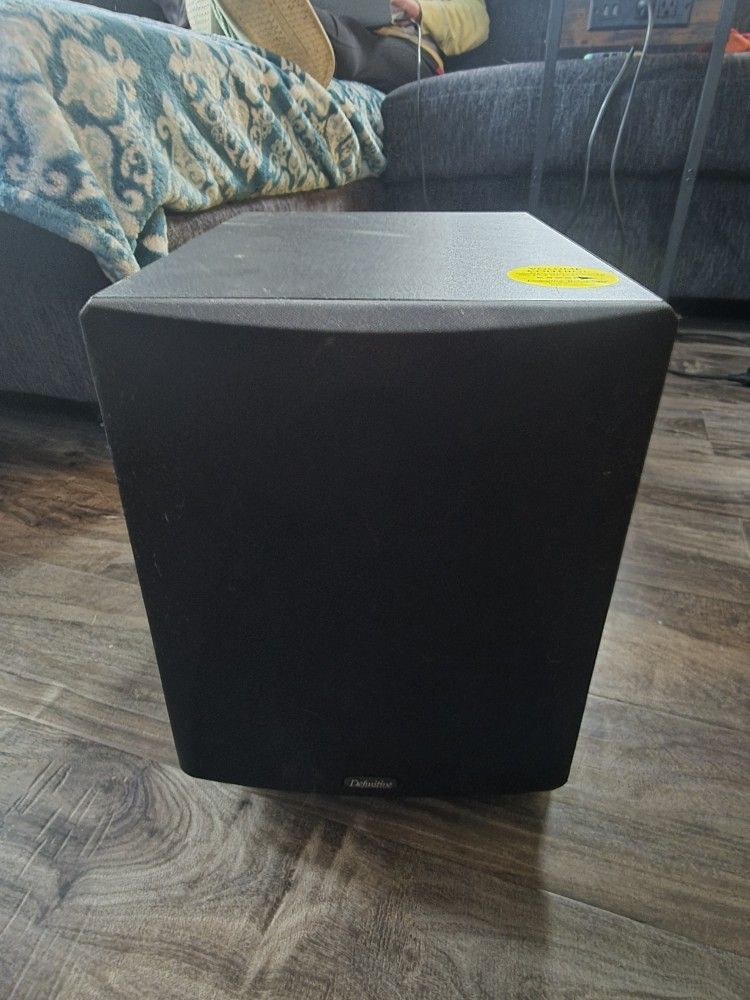 Definitive Technology 8 Inch Subwoofer Non-ported With Radiator Huge Base Compact Size