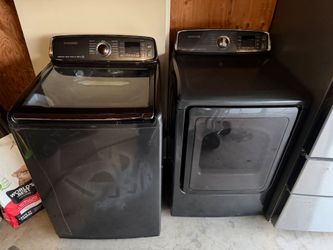 Samsung Washer and Dryer Set Black