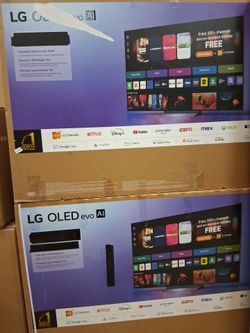 Best deals. 77 " screen Oled C5 by LG thinQ evo. No base included. Free Wallmount Bracket.
