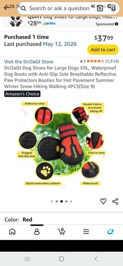 Large dog shoes!