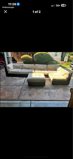 Large Sectional Sofa with Ottoman