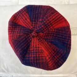 Red And Blue Beret With Tags
