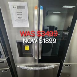 26 Cu. Ft. Smart Instaview Counter Depth Max French Door Refrigerator 