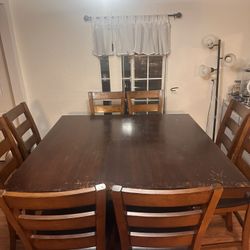 Wood dining set, can also make smaller and put the pieces in the bottom compartment 