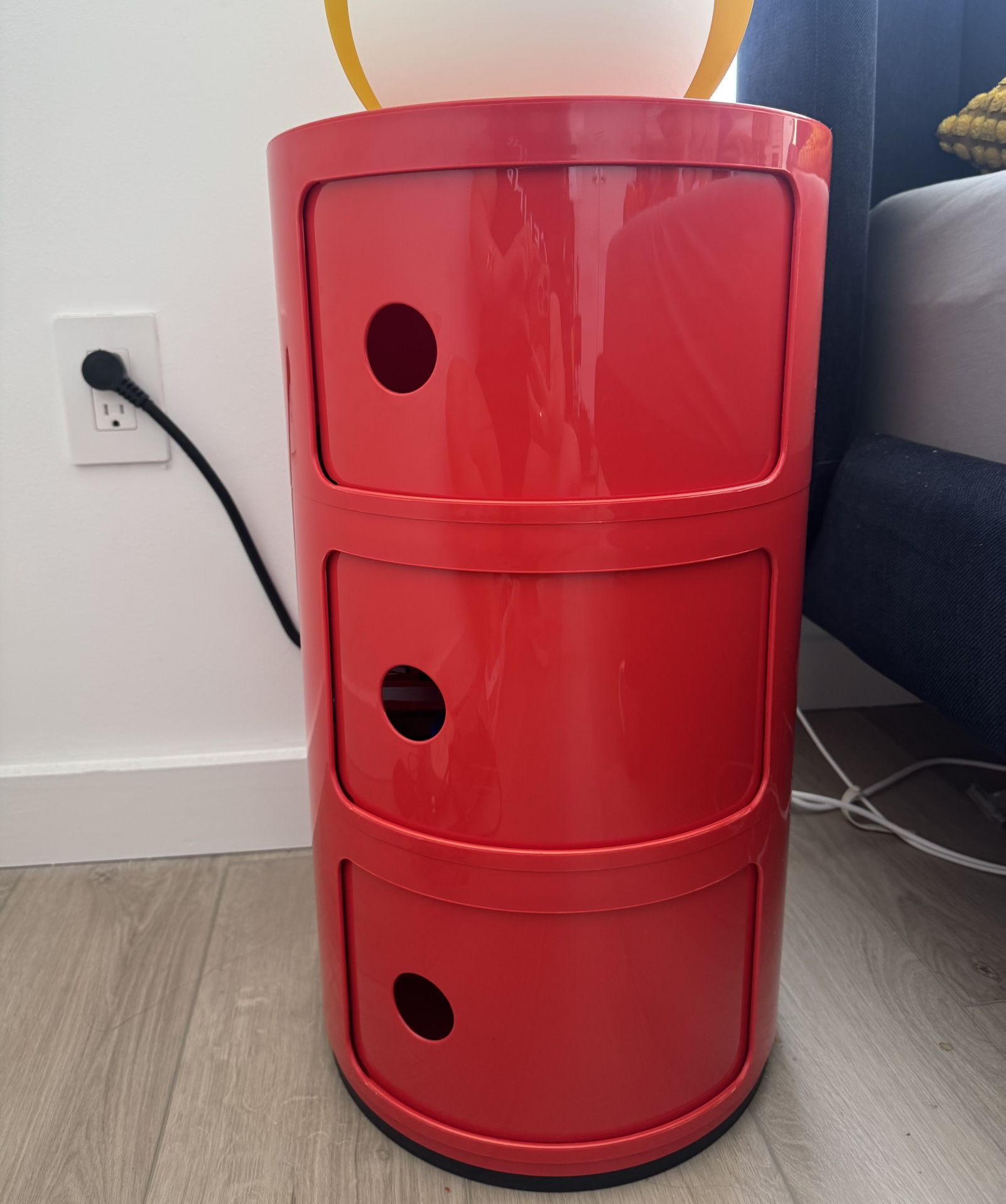 2x Kartell Componibili Classic (Red)