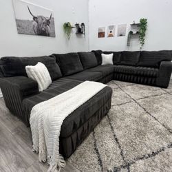 Grey Sectional Couch - Free Delivery 