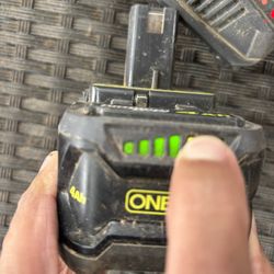 Ryobi battery and Charger