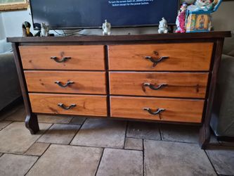 Solid wood dresser