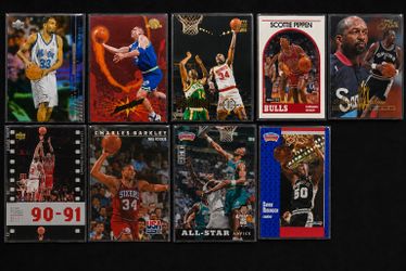 Wow 🤩!! Vintage NBA Star Card Lot – Michael Jordan, Pippen, Barkley, Grant Hill, Jason Kidd & More (9 Cards)