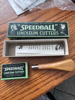 Vintage “Speedball” linoleum cutter