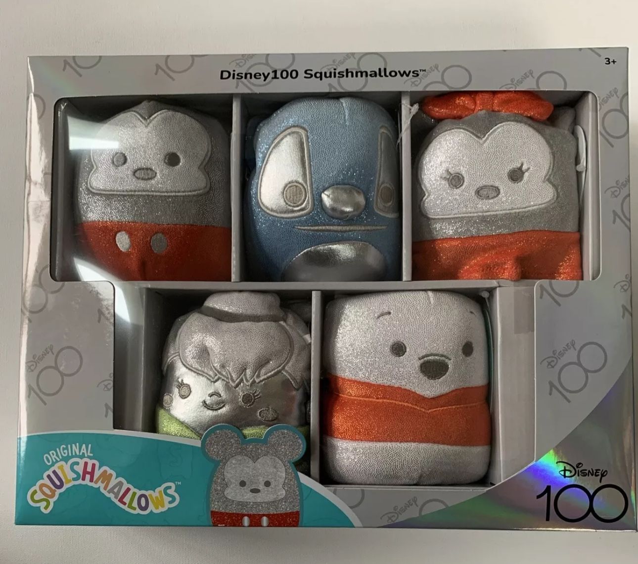 Squishmallows 5” Disney 100 Anniversary 5 Pack BRAND NEW