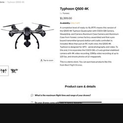 Yuneec Typhoon Q500 4K Drone