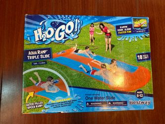 Aque ramp triple slide