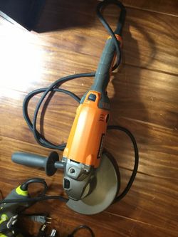 Ridgid 7” Grinders! Retails for 169... only 55 Each tomorrow 💥💥👍🏽👍🏽⌛️