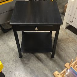 Black side table