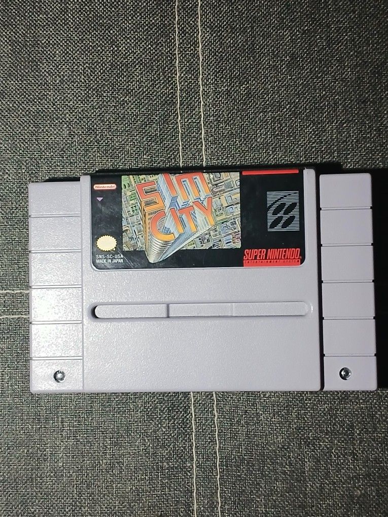 Sim City (Snes) Authentic Cartridge 