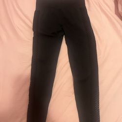 Yoga Leggings Seamless Super Elastic Sports Fishnet  Black 