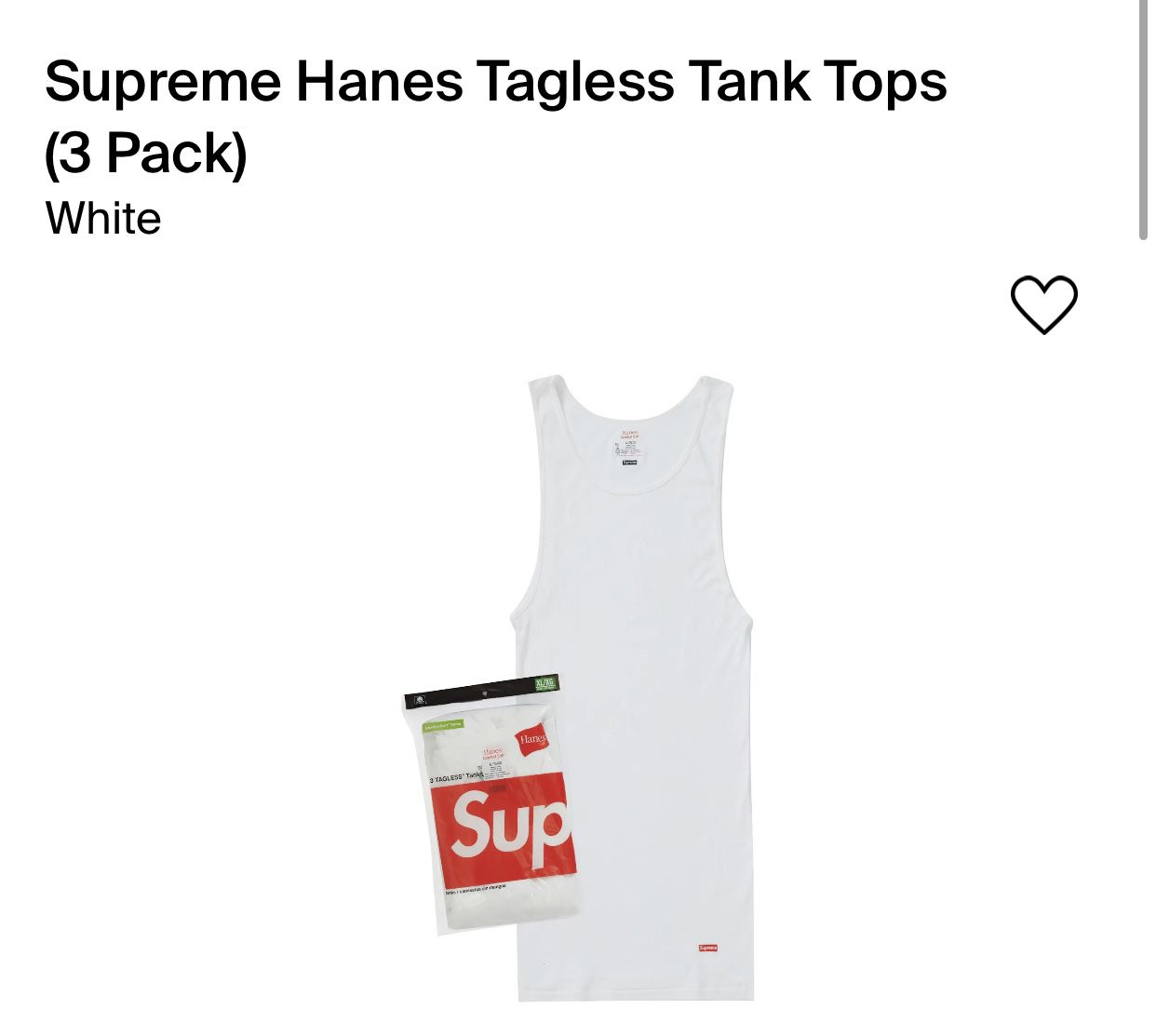 Supreme Tank Top