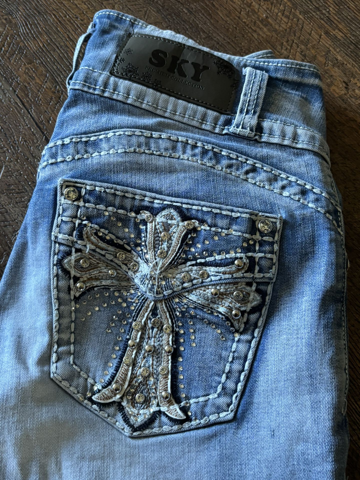 Y2K Womens SKY brand Flare Jeans