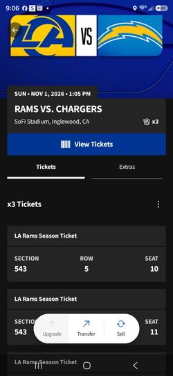 LOS ANGELES RAMS vs. CHARGERS