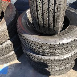 FOUR GOOD USED TIRES 95%TREAD LIFE 245/75/17 Bridgestone Duler 
